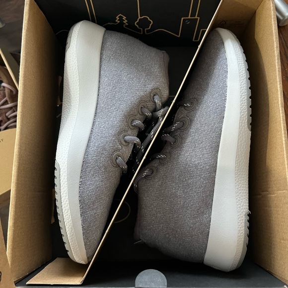 Brand New All Birds Women's Wool Runner-up Mizzles - Medium Grey - Picture 3 of 3